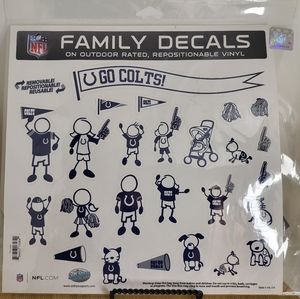 NFL Indianapolis Family Decals - 25 pieces